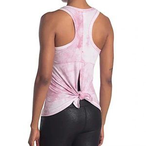 90 Degree by Reflex Racer Back Tie Die Orchid Yoga Tank Top Ties in Back Med NWT